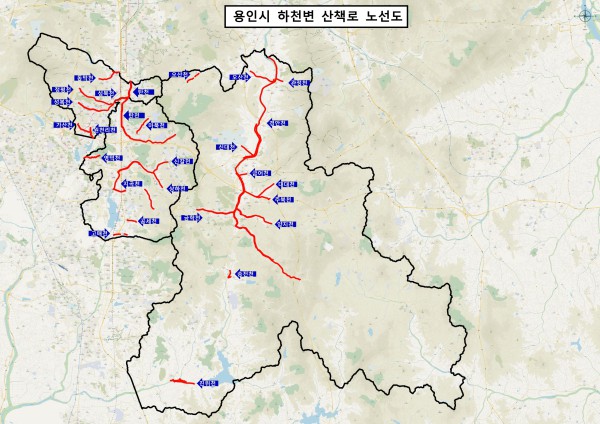 [사진] 용인특례시, 하천 산책로 정보