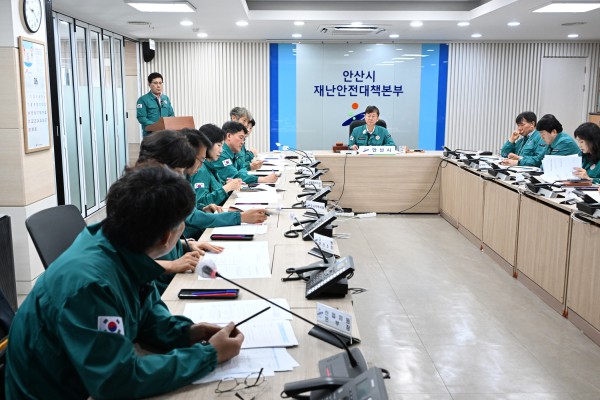 [사진] 안산시 성곡동 공장화재 재난안전대책 회의