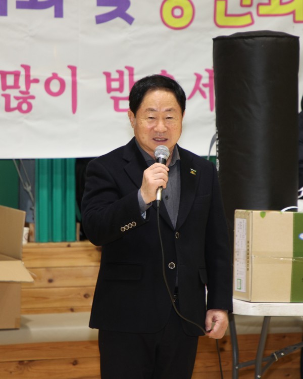 인사말을 전하는 주광덕 시장