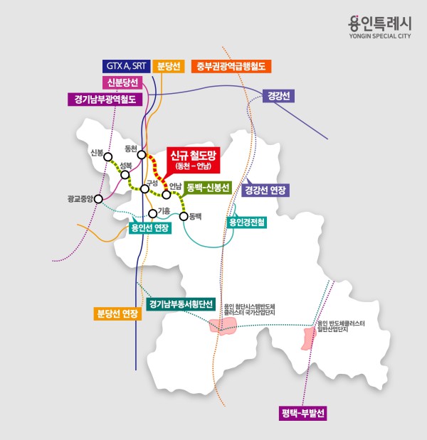 용인특례시추진철도사업