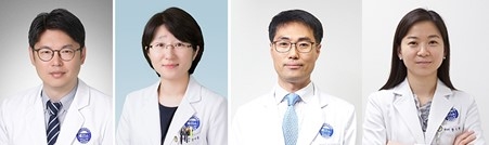 분당차병원 종양내과 전홍재•강버들, 병리과 김광일•황소현 교수 사진