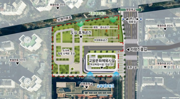 공공개발정책과-삼평동 725번지 부지 기본구상(안)